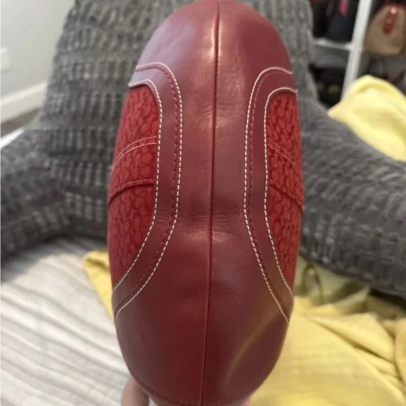 Coach Red signature y2k hobo Shoulder Bag - Picture 8 of 9